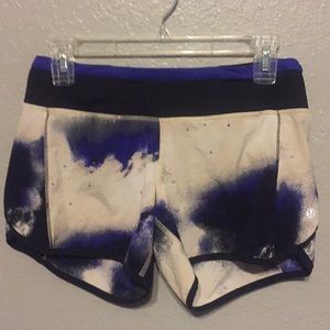 **Rare** Milky Way Lululemon speed shorts